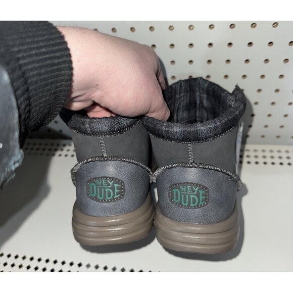 Hey Dude Bradley Classic Mens Lace Up Casual Ankle Chukka Boots Size 7 Gray - Picture 3 of 9